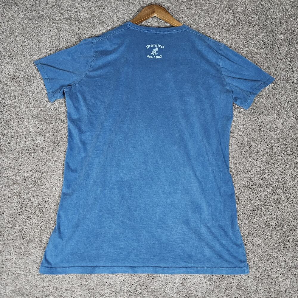 Gramicci Shirt Men's Large Blue T-Shirt I Climb Stuff Gorpcore Outdoors - Picture 2 of 6